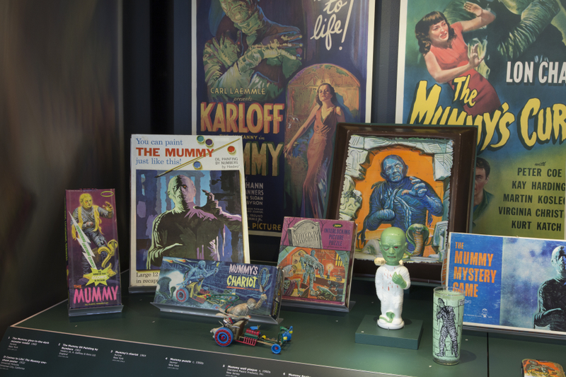 Image: Installation view of "Classic Monsters: The Kirk Hammett Collection"