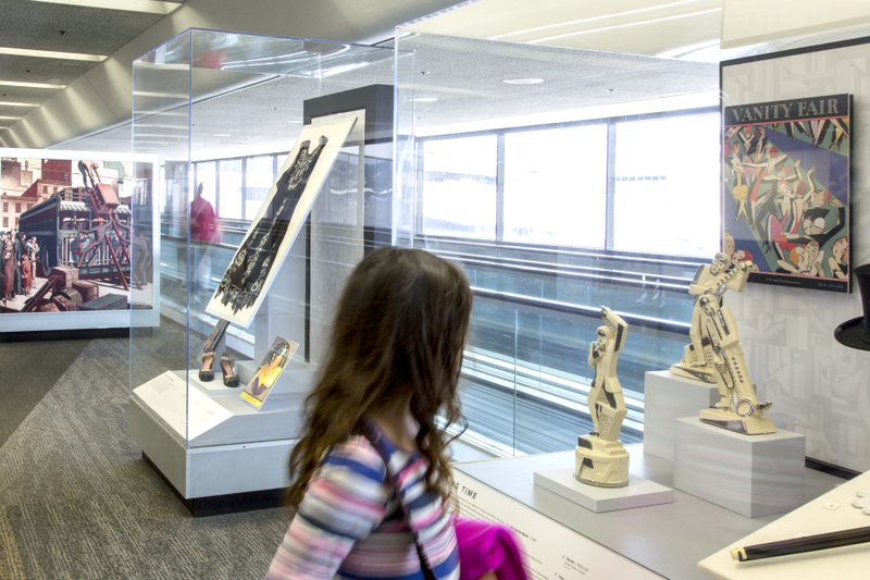 Image: Installation view of "Life and Style in the Age of Art Deco"