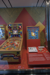 Image: Installation view of "Pinball! From Bagatelle to Rainbow and Flipper to Twilight Zone"