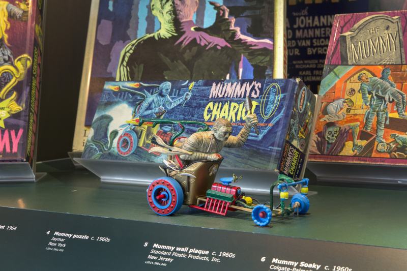 Image: Installation view of "Classic Monsters: The Kirk Hammett Collection"