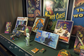 Image: Installation view of "Classic Monsters: The Kirk Hammett Collection"