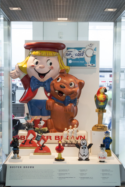 Image: Installation view of "A World of Characters: Advertising Icons from the Warren Dotz Collection"