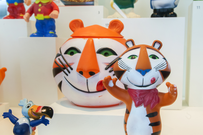 Image: Installation view of "A World of Characters: Advertising Icons from the Warren Dotz Collection"