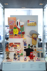 Image: Installation view of "A World of Characters: Advertising Icons from the Warren Dotz Collection"