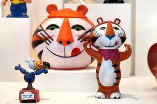 Image: Installation view of "A World of Characters: Advertising Icons from the Warren Dotz Collection"