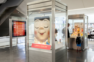 Image: Installation view of "A World of Characters: Advertising Icons from the Warren Dotz Collection"