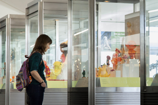 Image: Installation view of "A World of Characters: Advertising Icons from the Warren Dotz Collection"