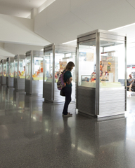 Image: Installation view of "A World of Characters: Advertising Icons from the Warren Dotz Collection"