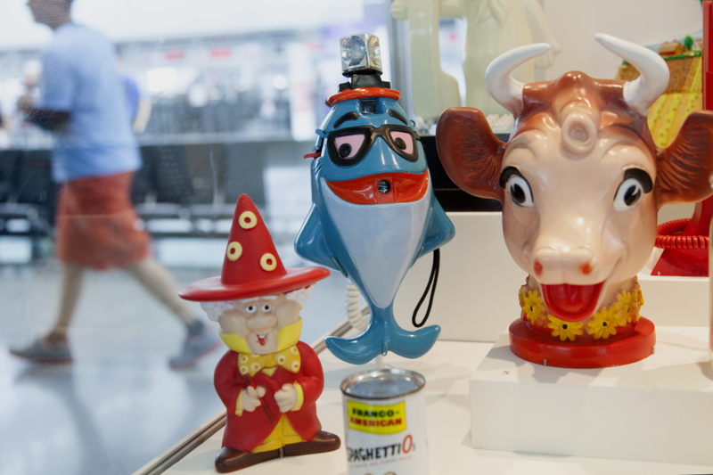 Image: Installation view of "A World of Characters: Advertising Icons from the Warren Dotz Collection"