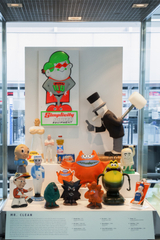 Image: Installation view of "A World of Characters: Advertising Icons from the Warren Dotz Collection"