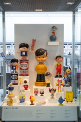 Image: Installation view of "A World of Characters: Advertising Icons from the Warren Dotz Collection"