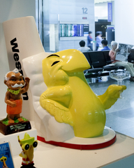 Image: Installation view of "A World of Characters: Advertising Icons from the Warren Dotz Collection"
