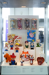 Image: Installation view of "A World of Characters: Advertising Icons from the Warren Dotz Collection"