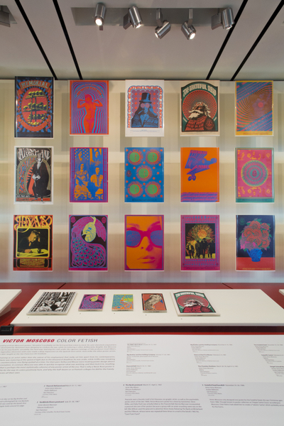 Image: Installation view of "When Art Rocked: San Francisco Music Posters"