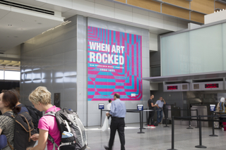 Image: Installation view of "When Art Rocked: San Francisco Music Posters"