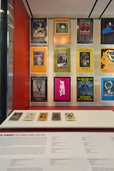 Image: Installation view of "When Art Rocked: San Francisco Music Posters"