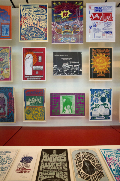 Image: Installation view of "When Art Rocked: San Francisco Music Posters"