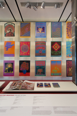 Image: Installation view of "When Art Rocked: San Francisco Music Posters"