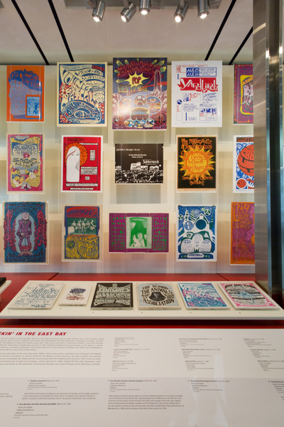 Image: Installation view of "When Art Rocked: San Francisco Music Posters"