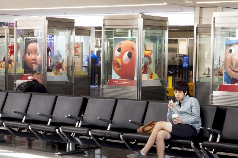 Image: Installation view of "A World of Characters: Advertising Icons from the Warren Dotz Collection"