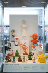 Image: Installation view of "A World of Characters: Advertising Icons from the Warren Dotz Collection"