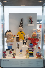 Image: Installation view of "A World of Characters: Advertising Icons from the Warren Dotz Collection"