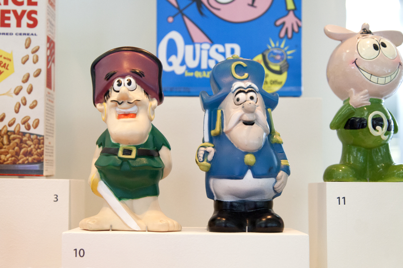 Image: Installation view of "A World of Characters: Advertising Icons from the Warren Dotz Collection"