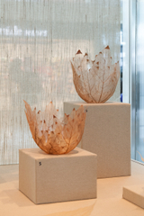 Image: Installation view of "Turn, Weave, Fire and Fold: Vessels from the Forrest L. Merrill Collection"