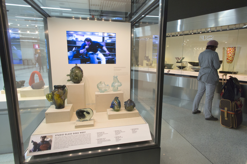 Image: Installation view of "Studio Glass, The Art of Marvin Lipofsky, Richard Marquis, John Lewis and Elin Christopherson"