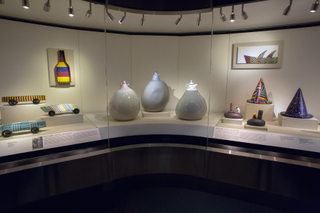 Image: Installation view of "Studio Glass, The Art of Marvin Lipofsky, Richard Marquis, John Lewis and Elin Christopherson"