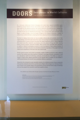 Image: Installation view of "Doors: Entryways to World Culture"