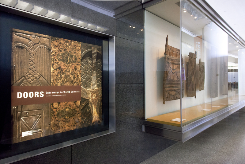 Image: Installation view of "Doors: Entryways to World Culture"