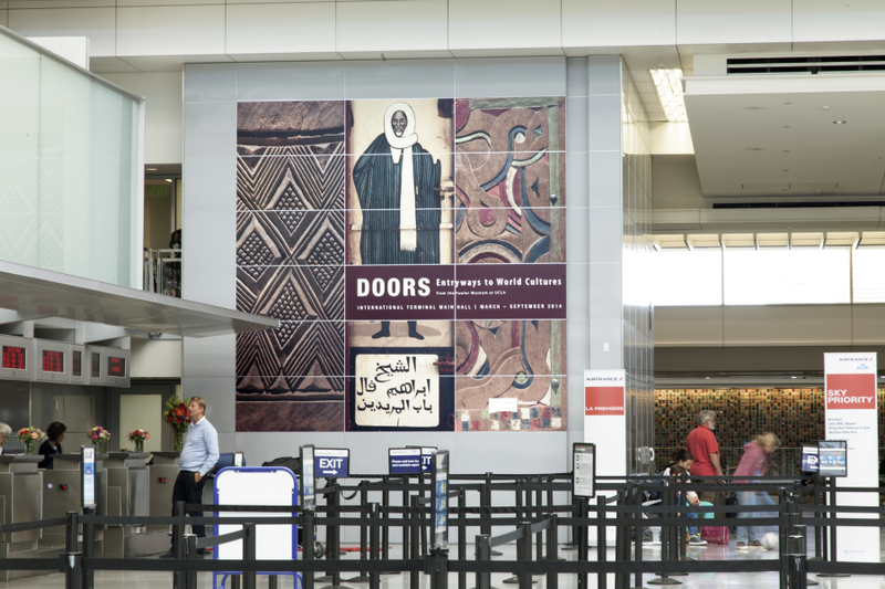 Image: Installation view of "Doors: Entryways to World Culture"