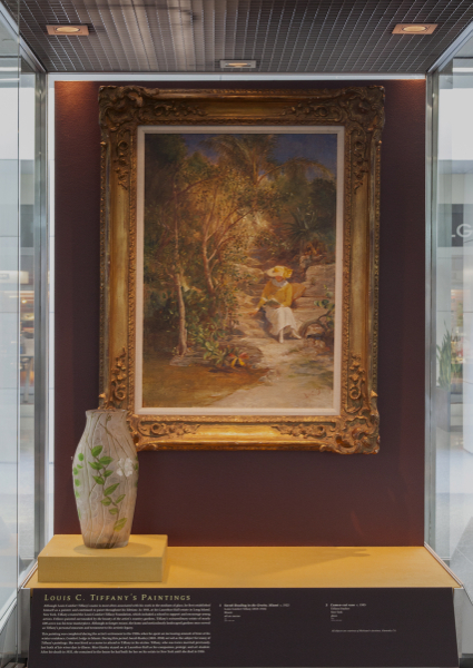 Image: Installation view of "A Radiant Light: The Artistry of Louis C. Tiffany"