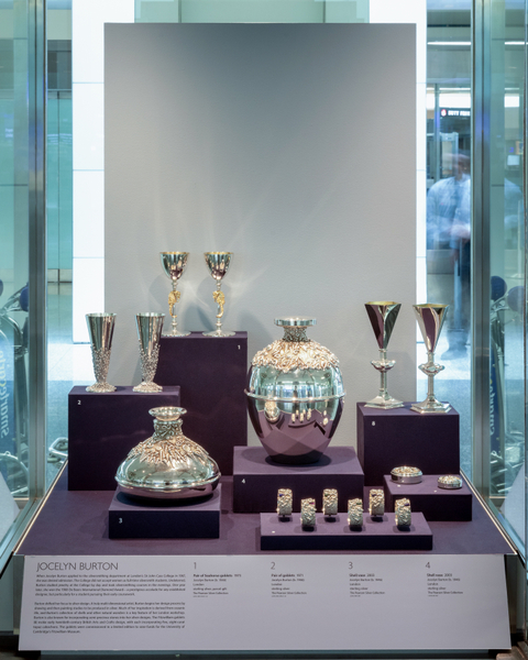 Image: Installation view of "A Sterling Renaissance, British Silver Design 1957-2018"