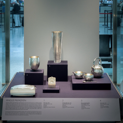 Image: Installation view of "A Sterling Renaissance, British Silver Design 1957-2018"
