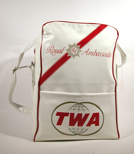 Image: Installation view of "The Flight Bag: Icon of Air Travel"