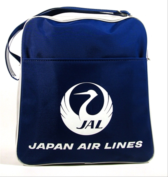 Image: Installation view of "The Flight Bag: Icon of Air Travel"