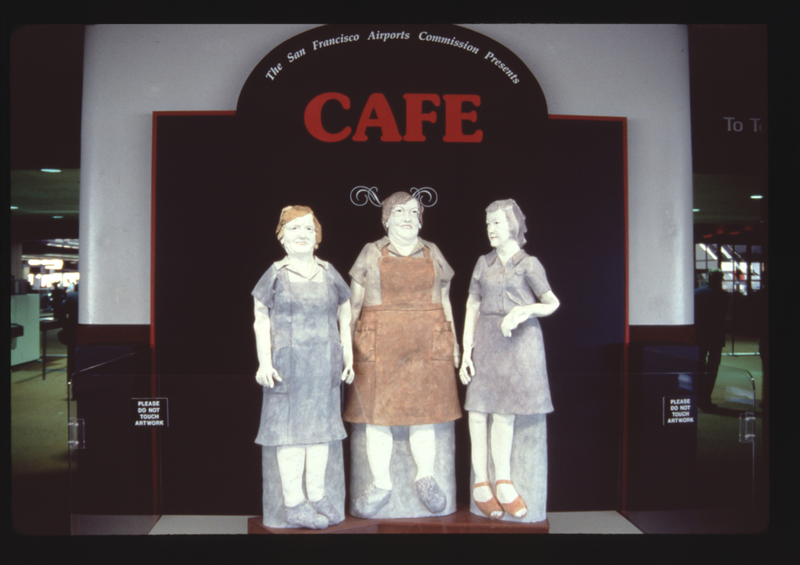 Image: Installation view of "Airport Cafe"