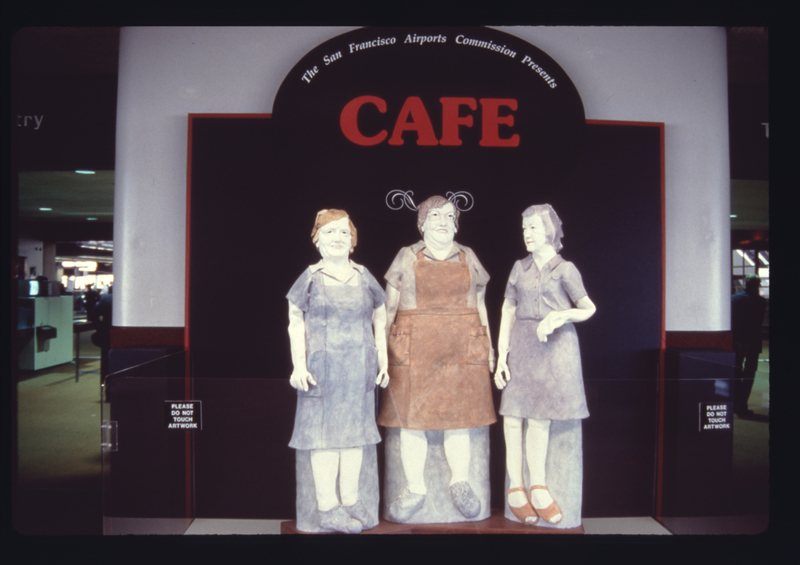 Image: Installation view of "Airport Cafe"
