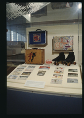 Image: Installation view of "A Medley of Skates and Memorabilia"