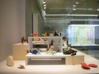 Image: Installation view of "Origami: The Art of Paper Folding"