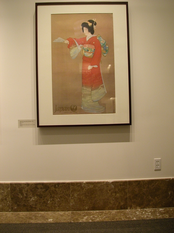 Image: Installation view of "Flight of the Crane: Japan Air Lines Travel Posters"