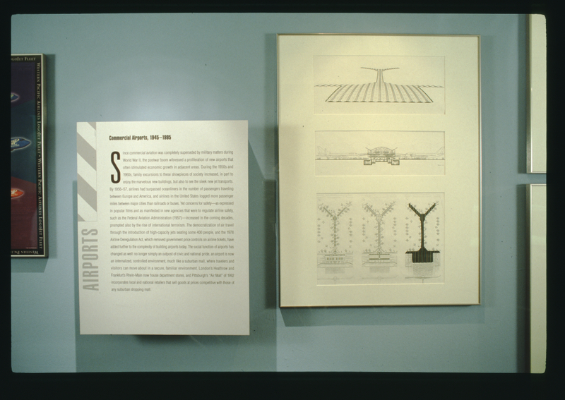 Image: Installation view of "Building for Air Travel"