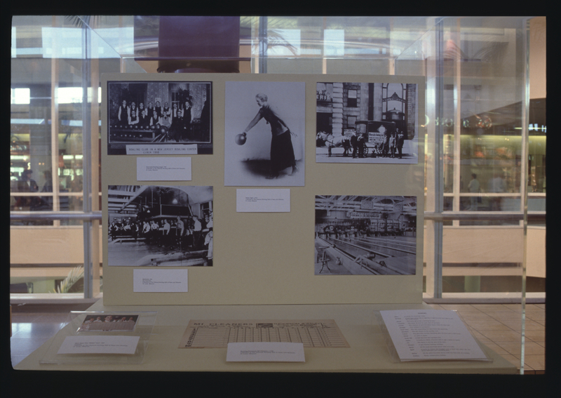 Image: Installation view of "Bowling: A Unique American Art Form"