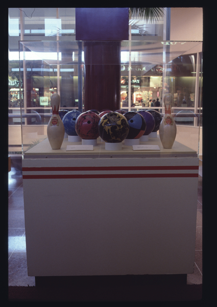 Image: Installation view of "Bowling: A Unique American Art Form"