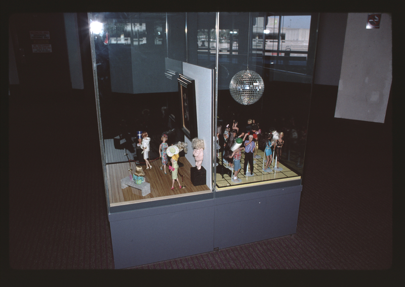 Image: Installation view of "Barbie® Takes A Vacation to Exotic Places"