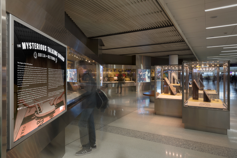 Image: Installation view of "The Mysterious Talking Board: Ouija and Beyond"