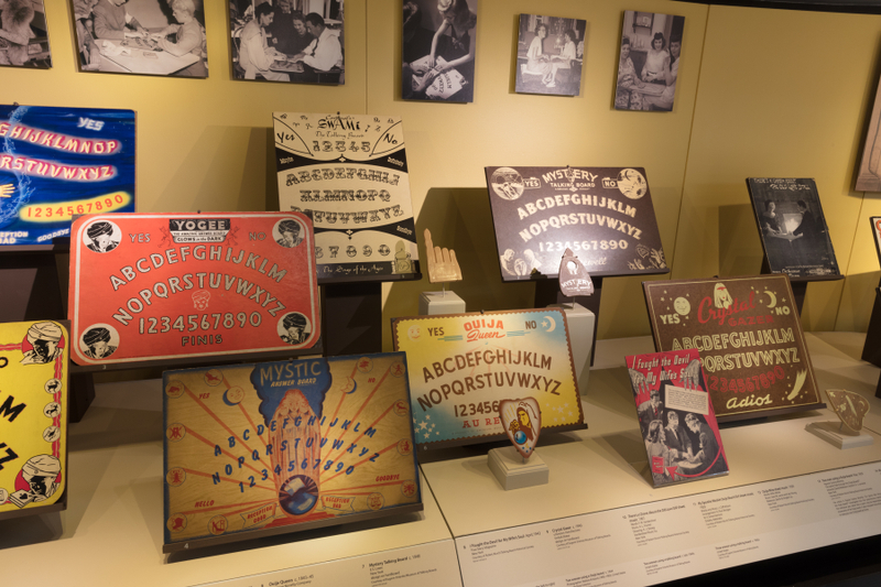 Image: Installation view of "The Mysterious Talking Board: Ouija and Beyond"