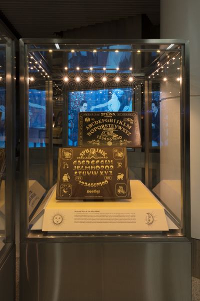 Image: Installation view of "The Mysterious Talking Board: Ouija and Beyond"